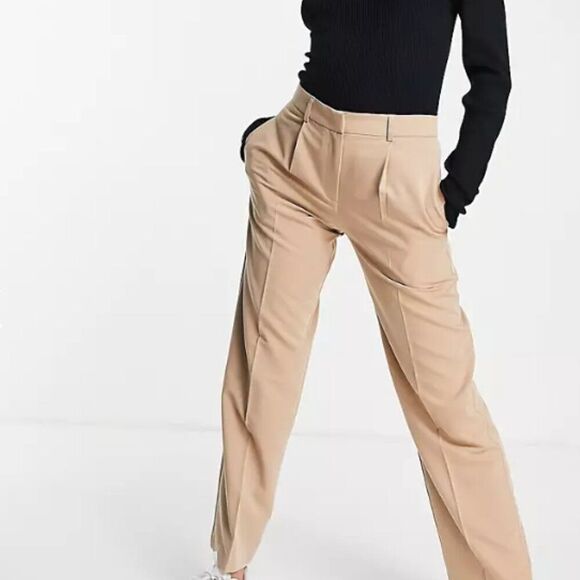 ASOS DESIGN Women's Brown Fashionable Everyday Souch Boy Pants Size 36"x32" - Picture 1 of 4